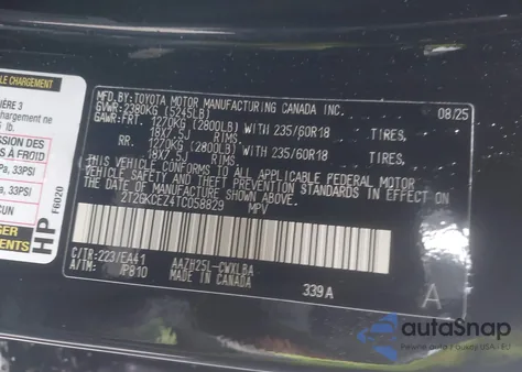 2026 Lexus Nx Nx 350H Premium from USA, damaged, VIN 2T2GKCEZ4TC058829